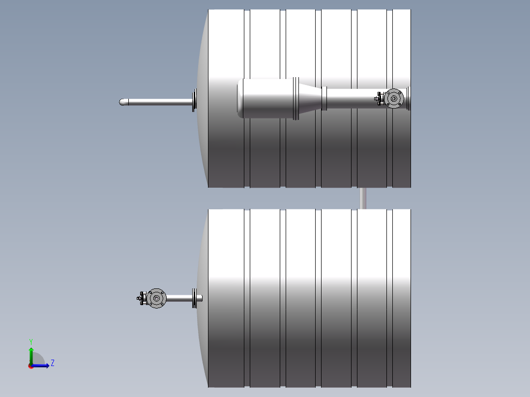 水处理纳滤机左视图