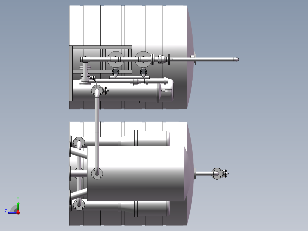 水处理纳滤机右视图