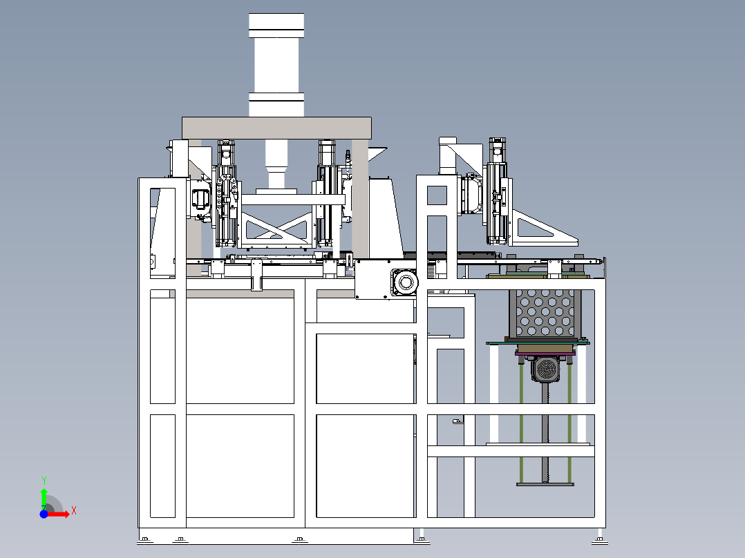 冲压机自动上下料sw21可编辑前视图