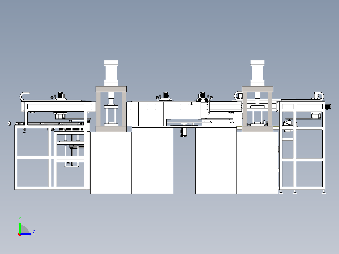 冲压机自动上下料sw21可编辑左视图
