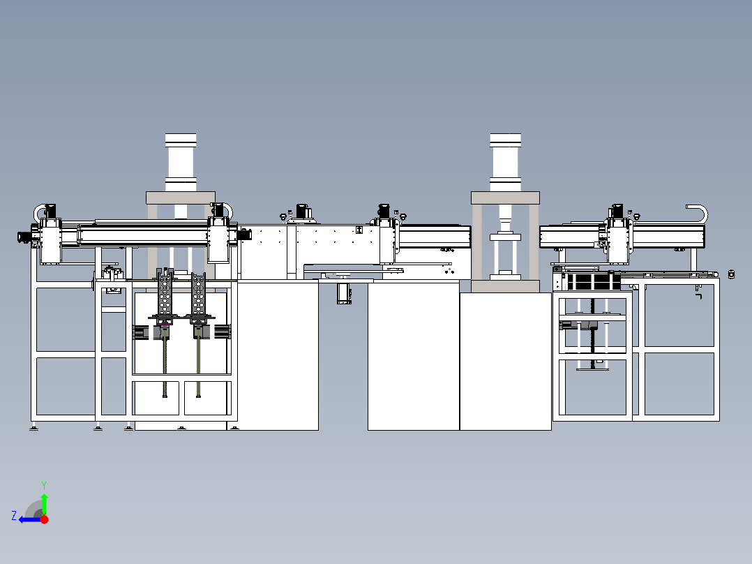 冲压机自动上下料sw21可编辑右视图