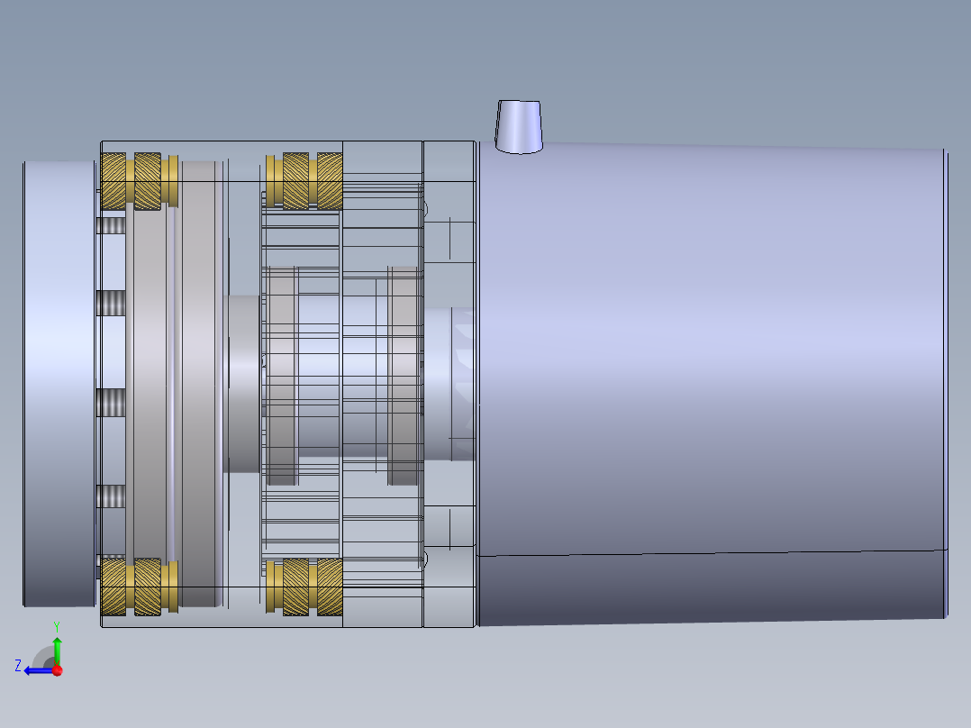 摆线减速器、摆线针轮减速器、减速器(2)右视图