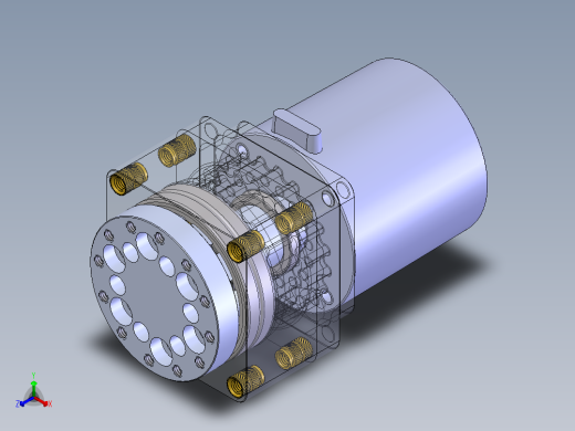 摆线减速器、摆线针轮减速器、减速器(2)正等轴测缩略图