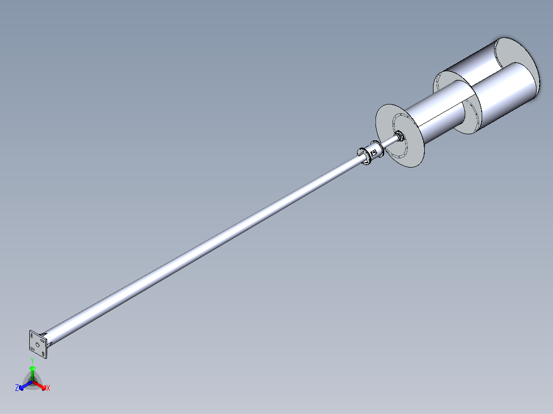 小型垂直轴风力发电机solideworks 三维模型