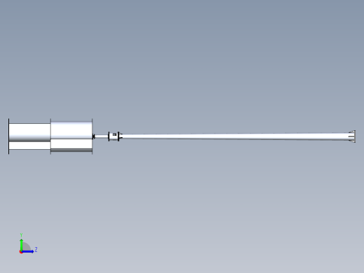 小型垂直轴风力发电机solideworks 三维模型左视缩略图