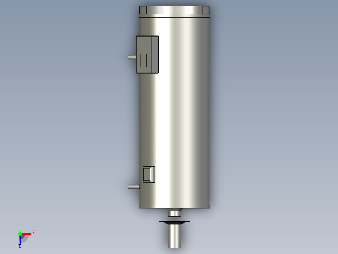B2003914-100加仑热水加热器俯视图