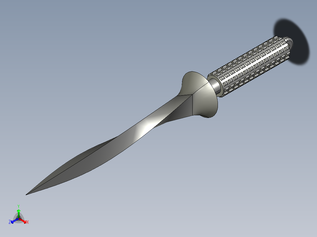 三棱军刺NEW正等轴测图