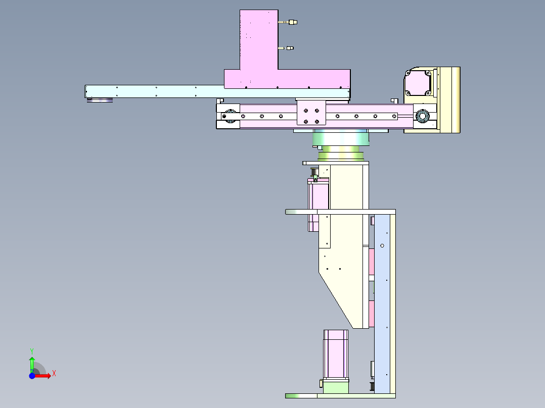 8 英寸硅晶圆定位机械臂前视图
