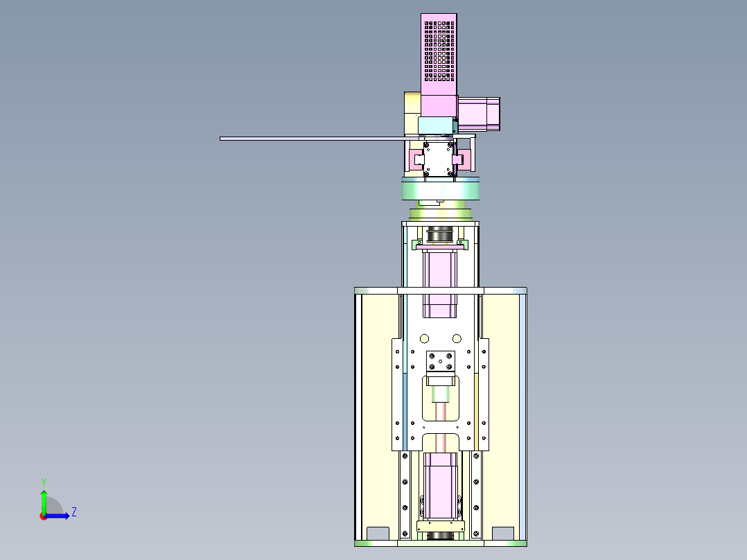 8 英寸硅晶圆定位机械臂左视图