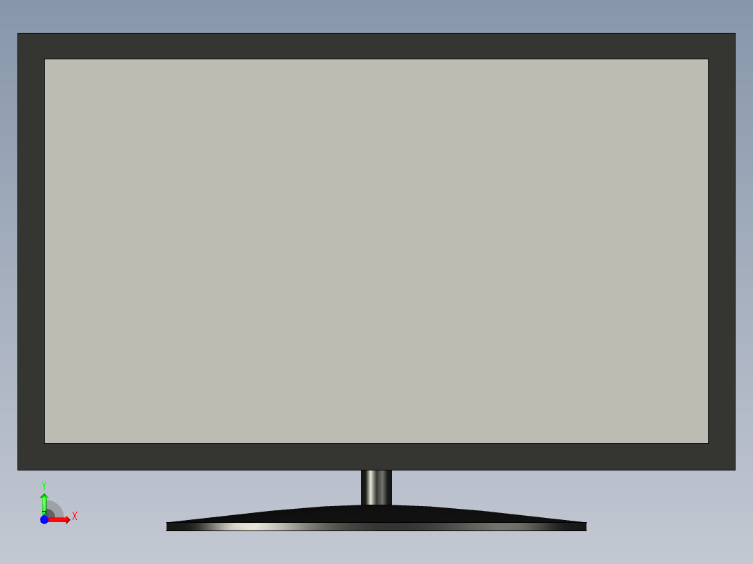 B3004357-平板电视前视图