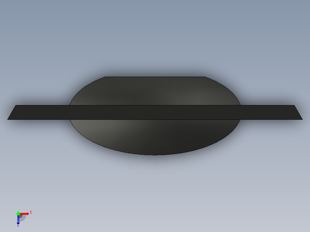 B3004357-平板电视俯视图