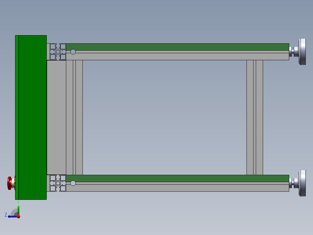 0.5米接驳台（SMT生产线之间的连接）右视图
