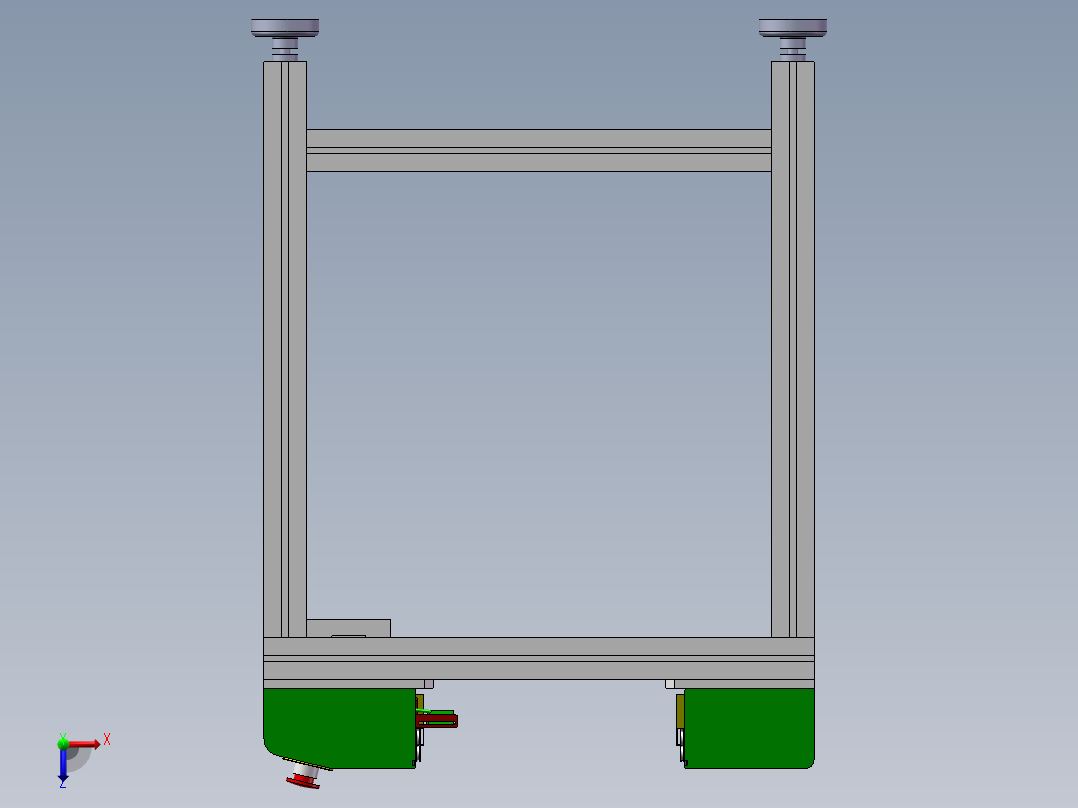 0.5米接驳台（SMT生产线之间的连接）俯视图