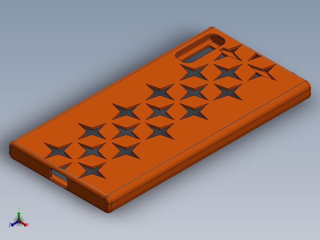 xperia xz f8331保护壳14正等轴测图