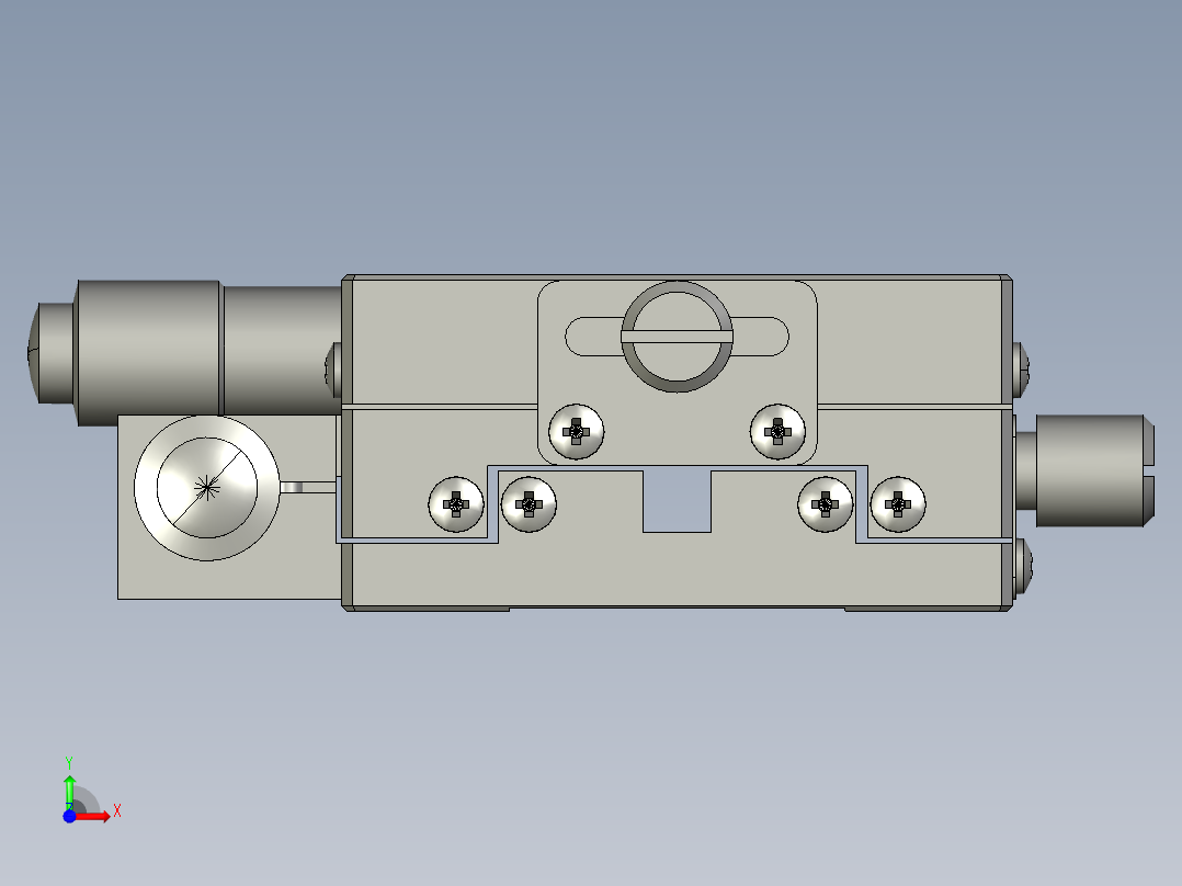 XY轴线性滚柱型滑台H4YKL60(云点零件前视图