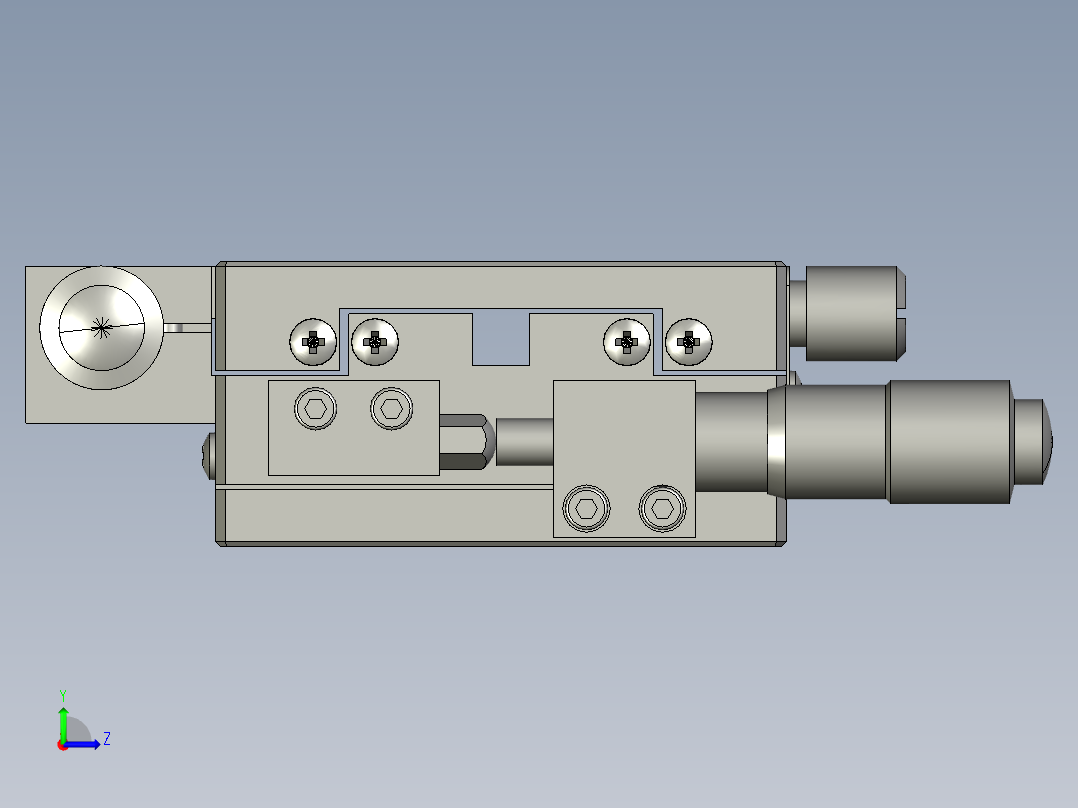 XY轴线性滚柱型滑台H4YKL60(云点零件左视图