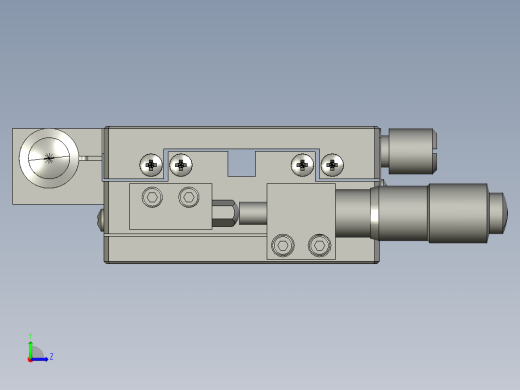XY轴线性滚柱型滑台H4YKL60(云点零件左视缩略图