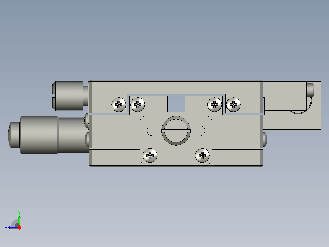 XY轴线性滚柱型滑台H4YKL60(云点零件右视图