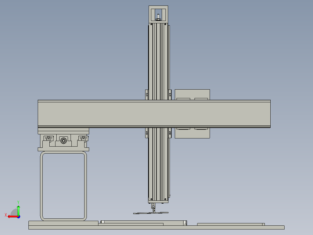 吸盘式机器人玻璃抓手后视图