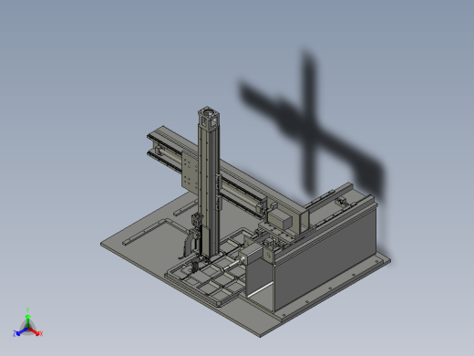 吸盘式机器人玻璃抓手正等轴测缩略图