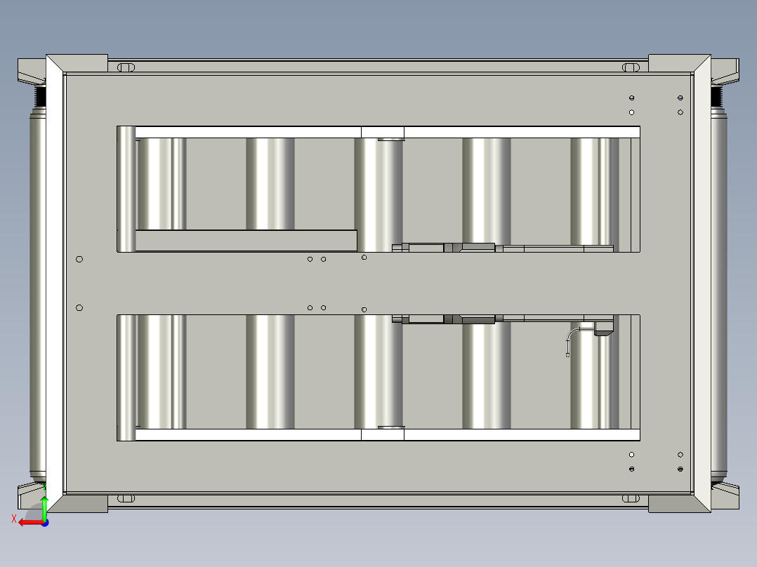 剪叉式举升机构后视图