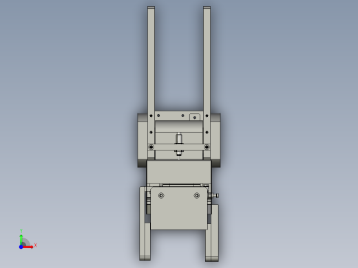 WRT-E01-14电池搬运夹爪装配体前视缩略图