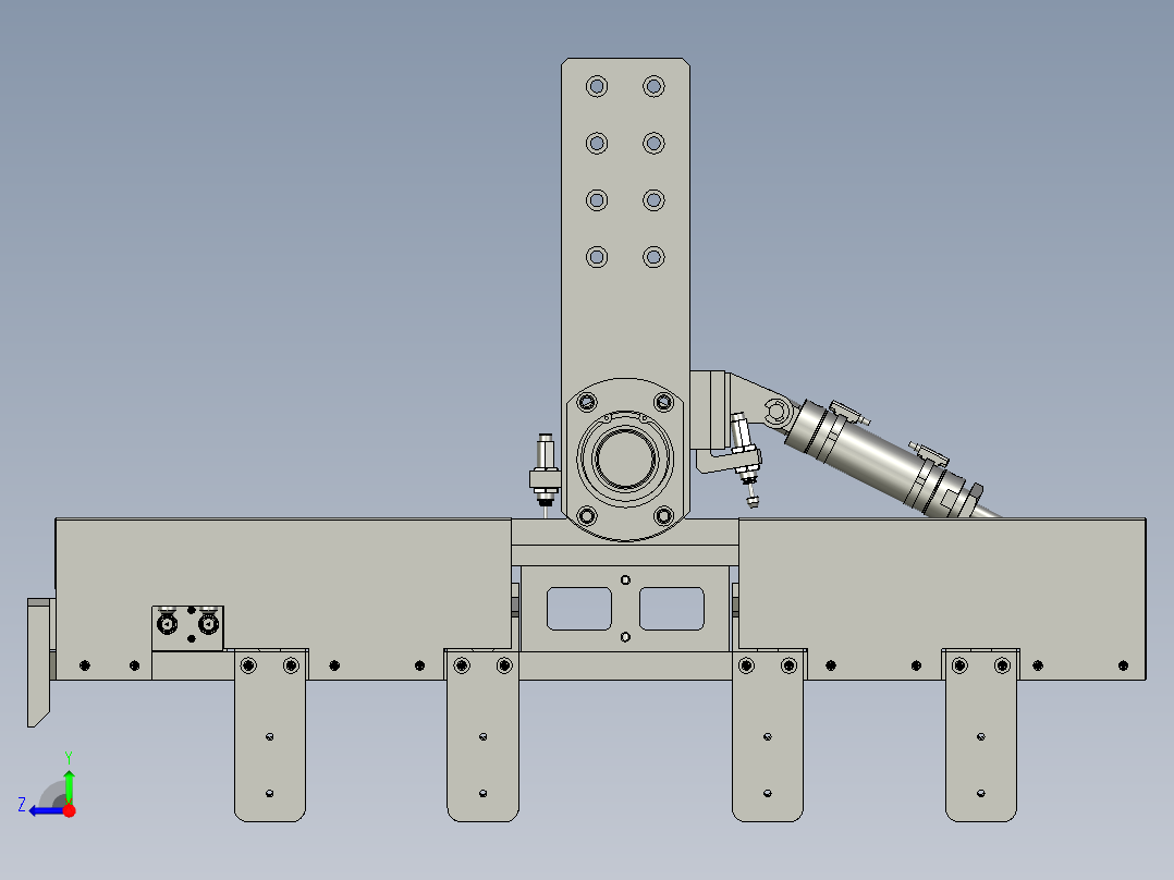 WRT-E01-14电池搬运夹爪装配体右视图