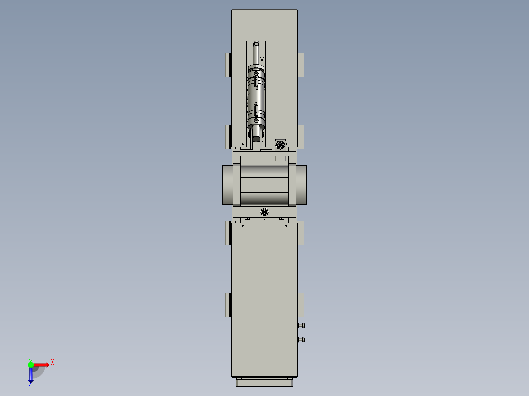 WRT-E01-14电池搬运夹爪装配体俯视图