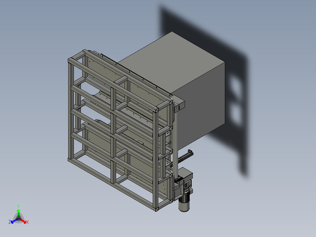 DX231007A-叉车接驳位正等轴测图