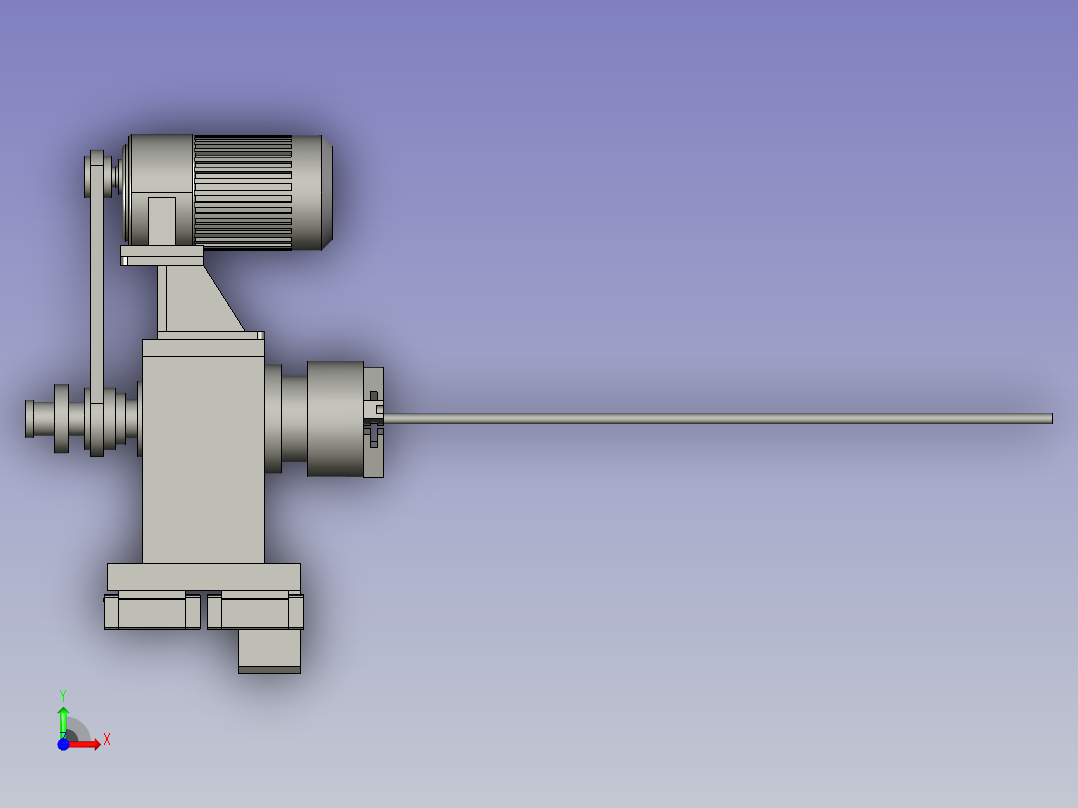 03气动夹头单元前视图