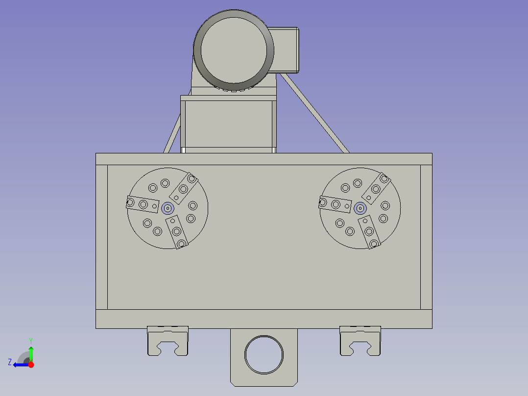 03气动夹头单元右视图