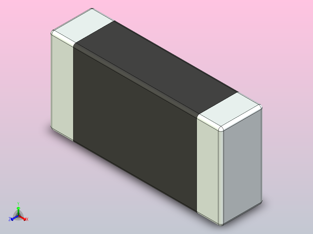 87x 片式电阻器封装 （SMD）RESC3216X80N正等轴测图