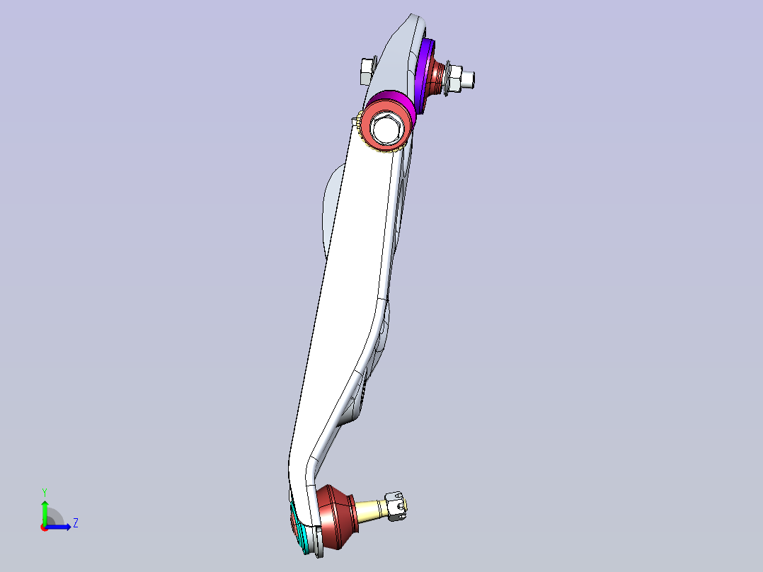 汽车独立悬挂摆臂--1590003-30左视图