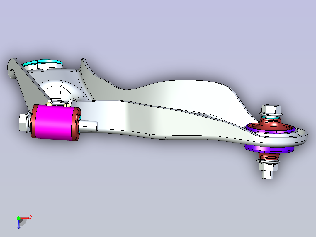汽车独立悬挂摆臂--1590003-30俯视图