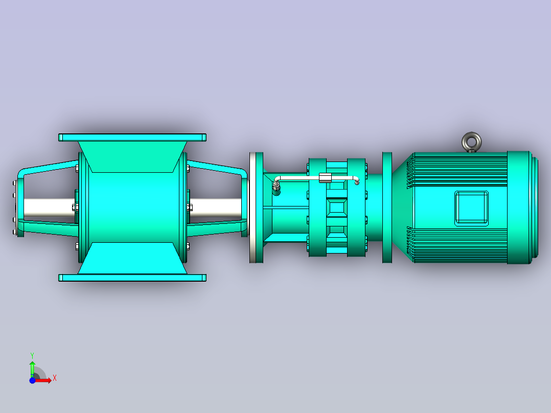 关风机卸料器YJD-HX2前视图