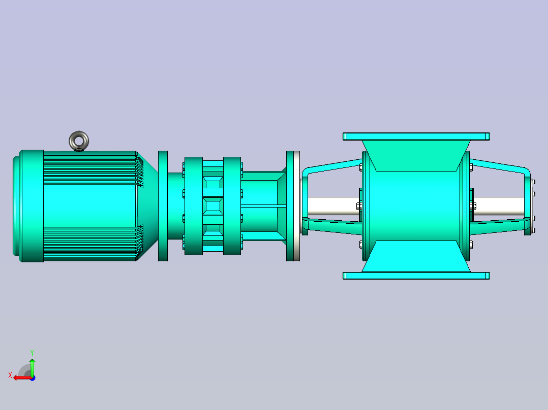 关风机卸料器YJD-HX2后视图
