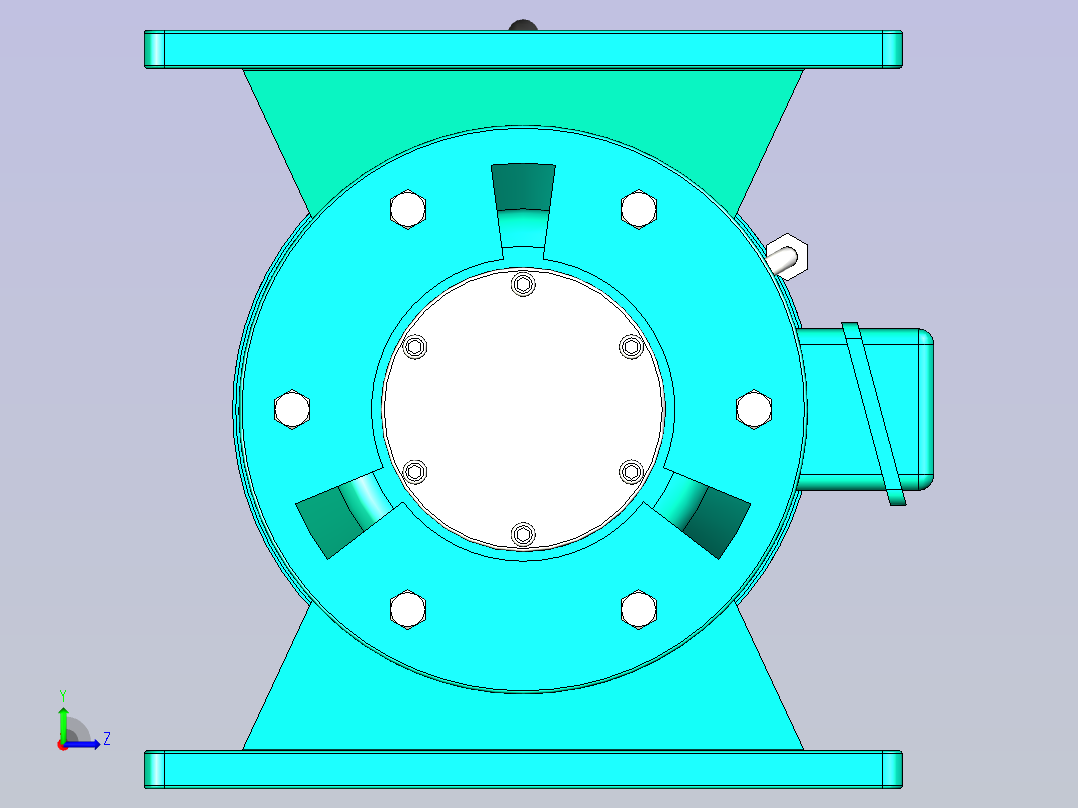 关风机卸料器YJD-HX2左视图