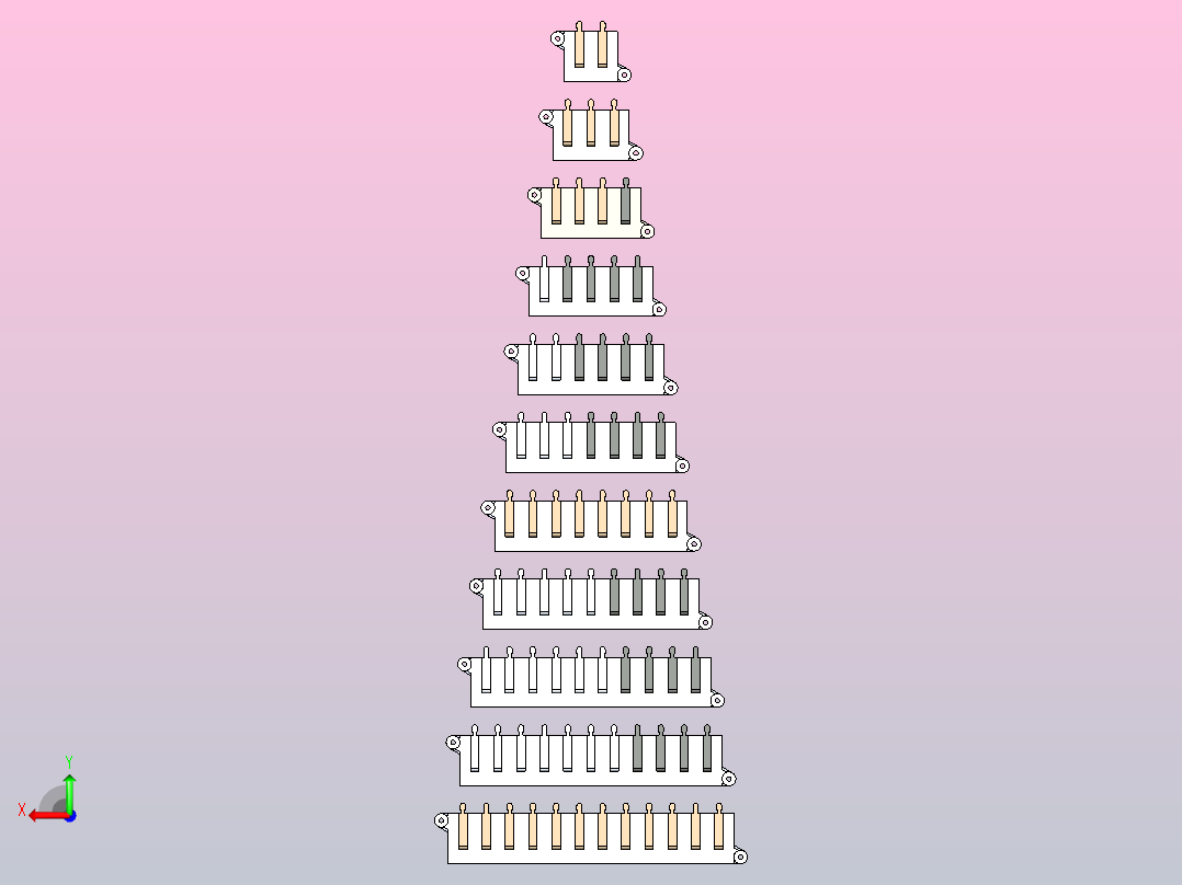屏障端子板2后视图