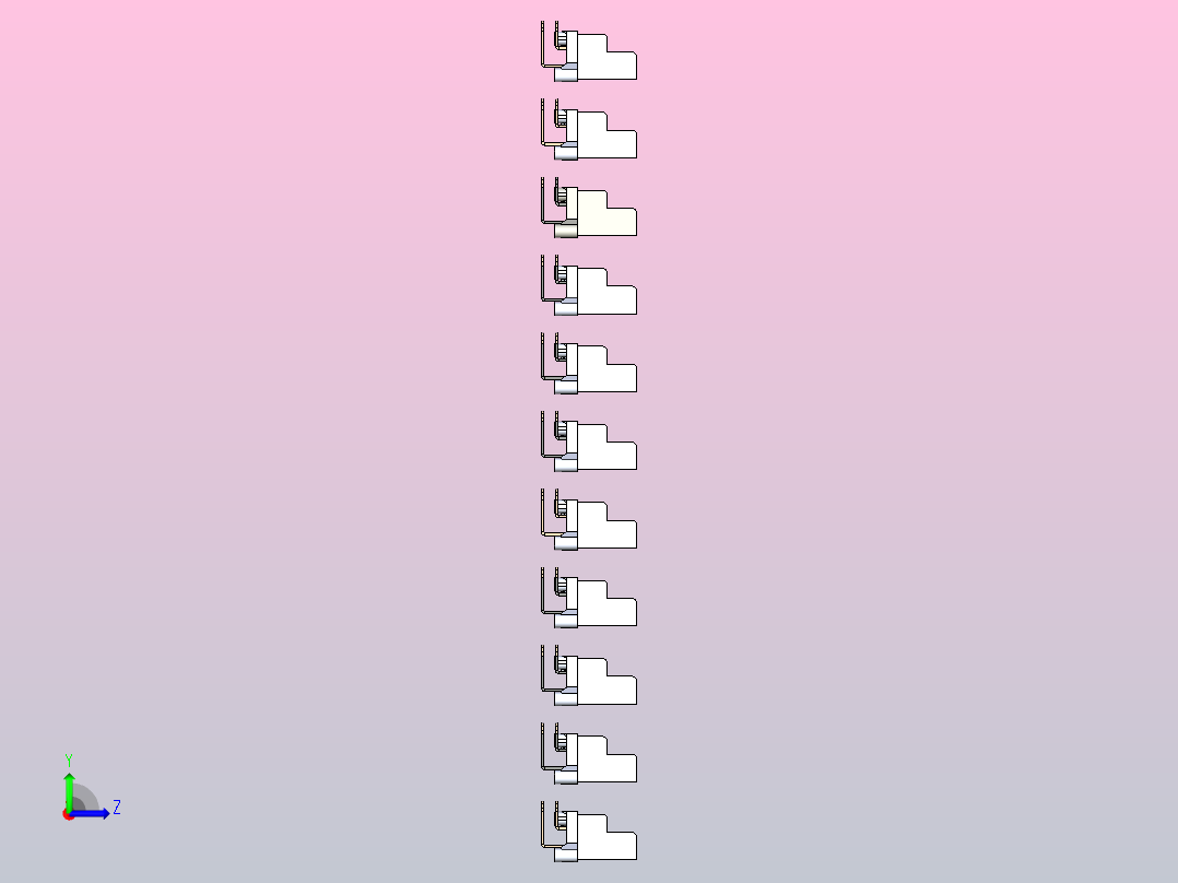 屏障端子板2左视图