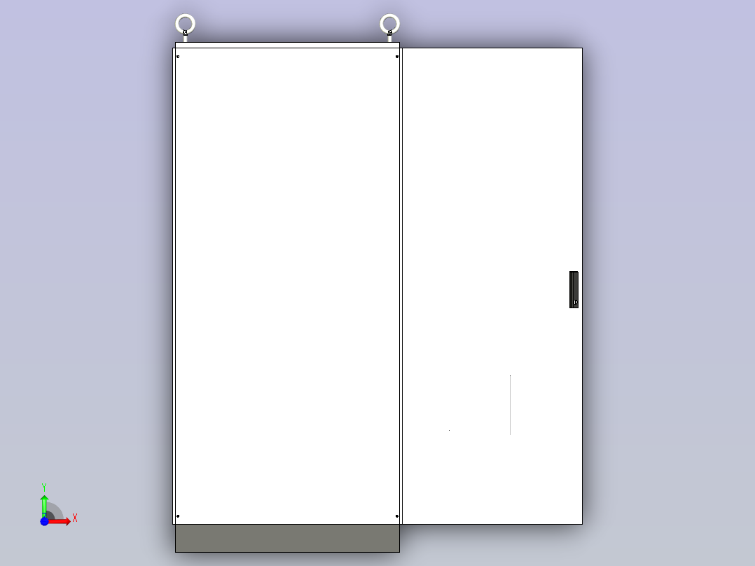 仿威图刀开关风机控制柜前视图