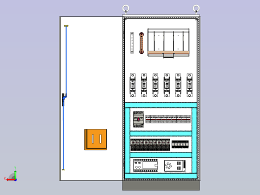 仿威图刀开关风机控制柜后视缩略图
