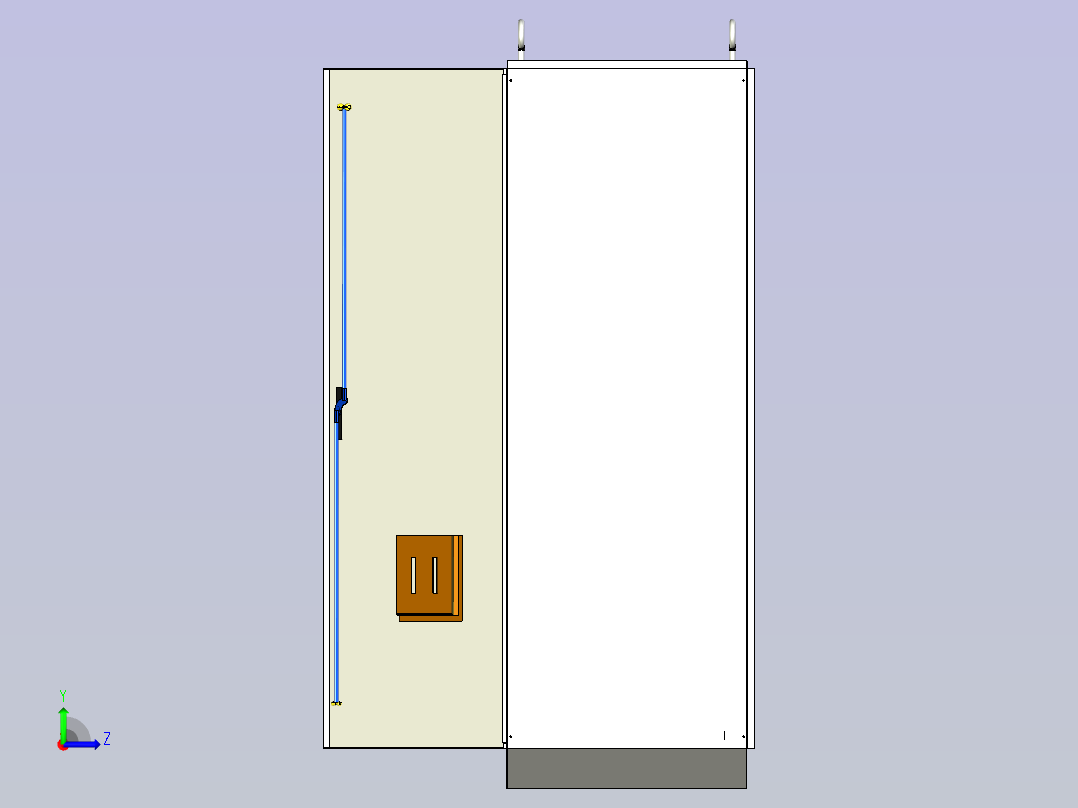 仿威图刀开关风机控制柜左视图