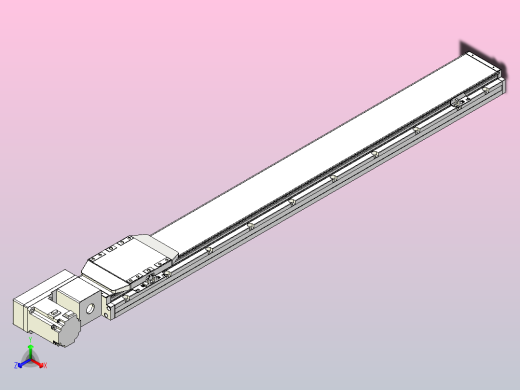 机器人皮带驱动直线轴TPA-GCB-150-P80-L1100-QL-M75-N3