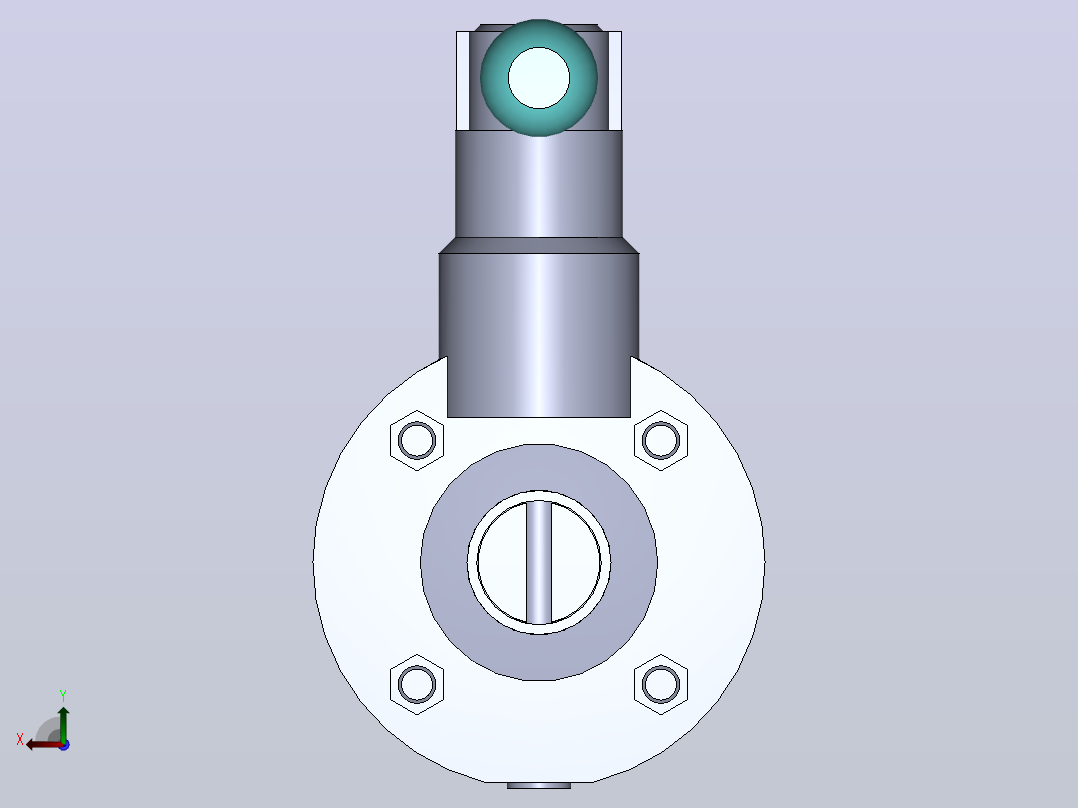 DDSX-02加长型焊接式手动蝶阀[DDSX-02-DN20]后视图