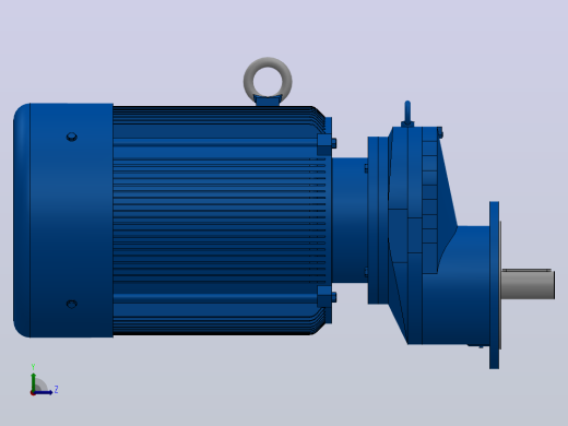 RXF97法兰轴伸式安装斜齿轮减速机RX97-Y30-4P-200L-M1-0°-Φ300左视缩略图
