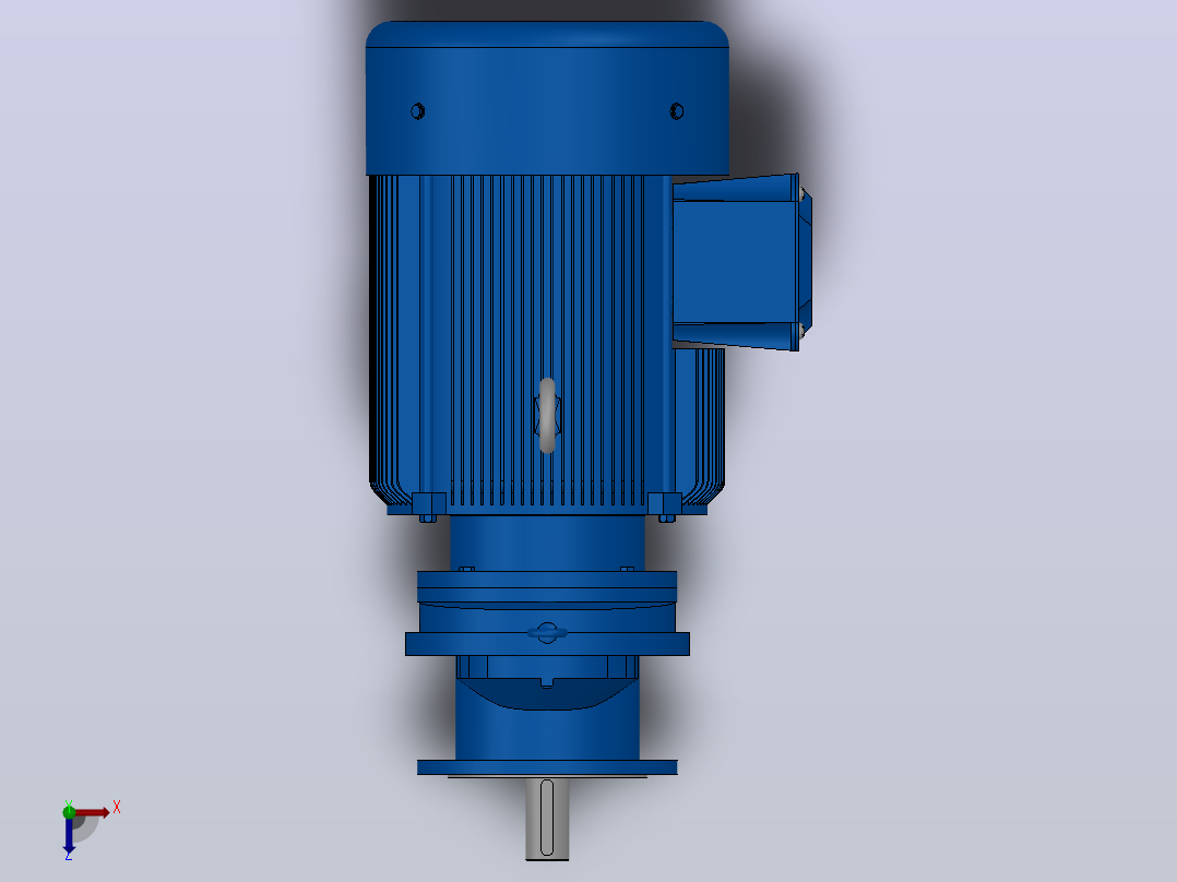 RXF97法兰轴伸式安装斜齿轮减速机RX97-Y30-4P-200L-M1-0°-Φ300俯视图