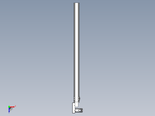 皮带直线轴半封闭可选导轨TPA-HNB-85S-90-L1400-ML-C-P20-N3俯视缩略图