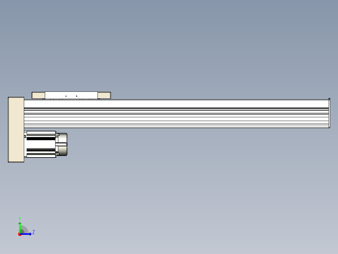 滚珠丝杠直线轴带导轨全封闭TPA-HCR-220D-3210C-L800-MP-C-P1K-N3左视图