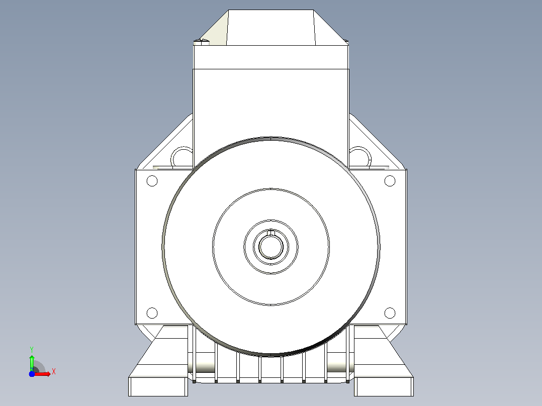 IM B3 H56-90通用电机[YS-561-4-B3]前视图