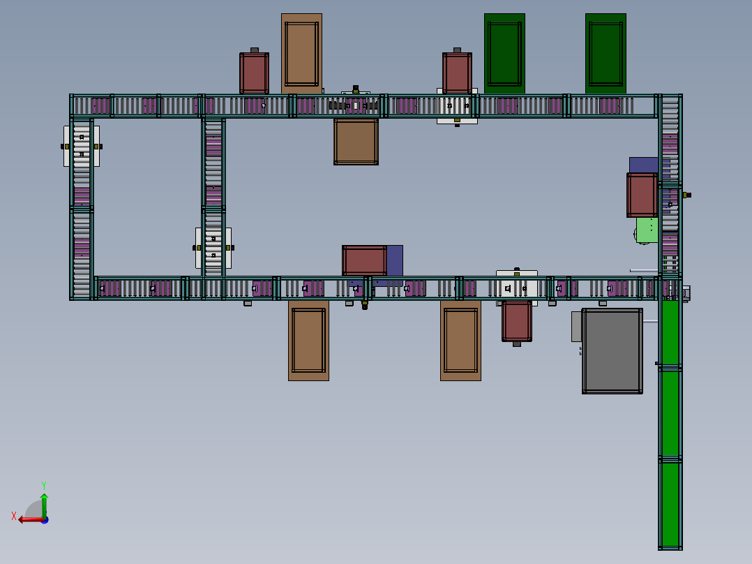 断水阀生产流水线(后视图